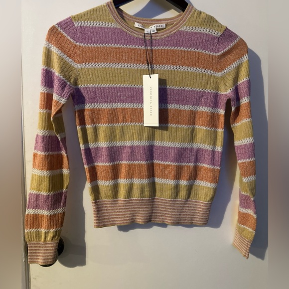 Veronica Beard - Raimi Color-Blocked Pullover Sweater - Pastel Multi - Picture 7 of 12